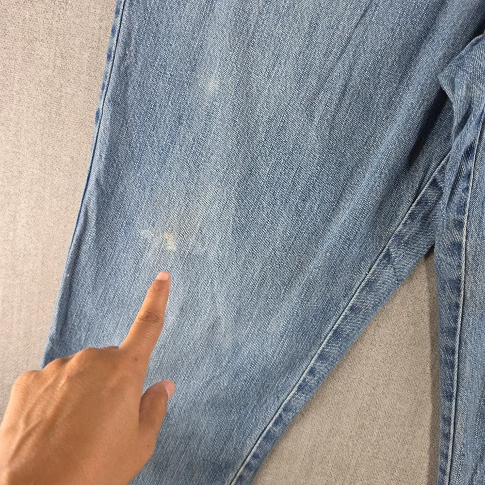 Talbots Jeans Mens 36x32 Blue Light Wash Straight Leg Denim‎ Casual G01-1405